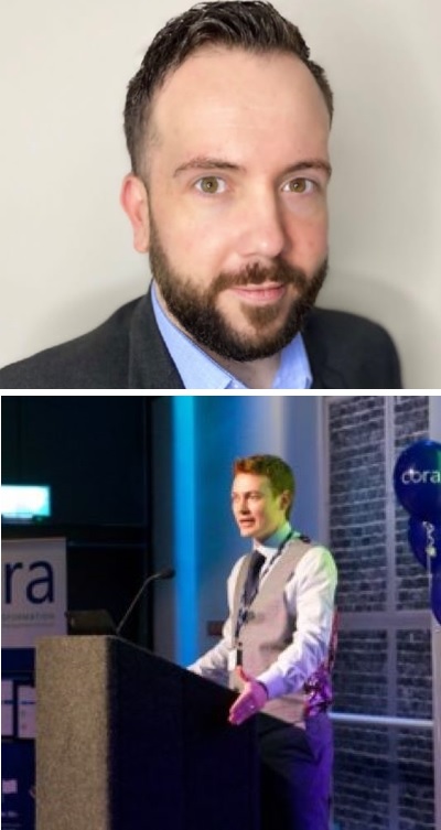Chris Henson, Head of Customer Success Representatives and Tom Davies, Senior Solutions Consultant, Cora Systems presenting at Project Challenge Expo September 2022